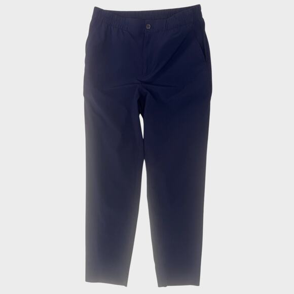 Banana Republic Factory Airstretch Small Blue Womens Pants Polyester Spandex - Picture 2 of 8